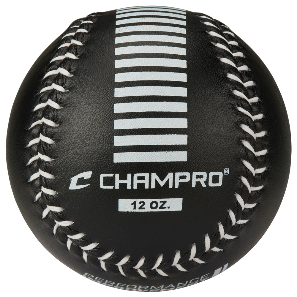 Weighted Training Softballs (Bulk or Retail) - Black, 12 oz