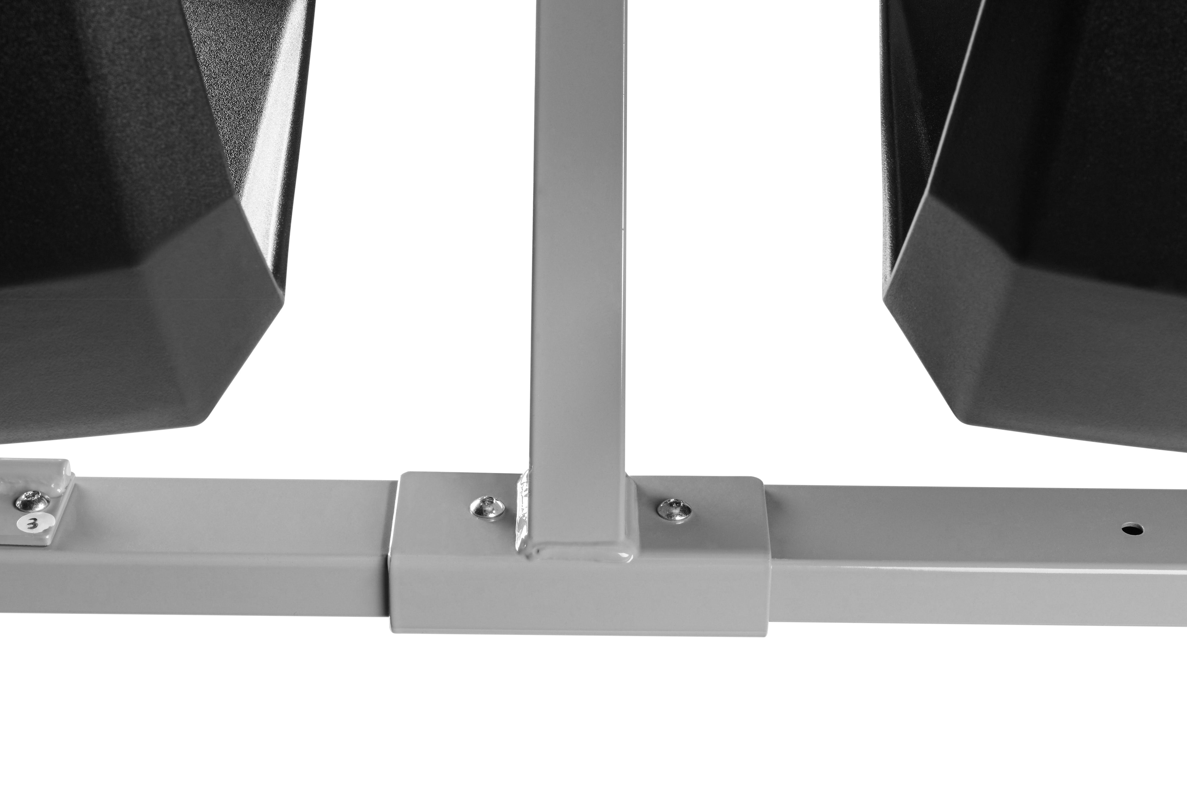 NPS® Cluster Swivel Booth, 24"x48", Whiteboard Top, Seat Color: Black, Frame Color: Soft Grey  (Specify Laminate Color)