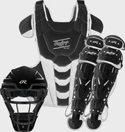 Rawlings Velo 2.0 Series  Softball Large Catchers Set - Black/White