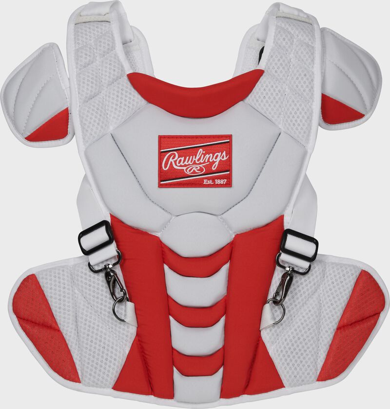 Rawlings Velo 2.0 Series  Softball Large Catchers Set - Scarlet/White