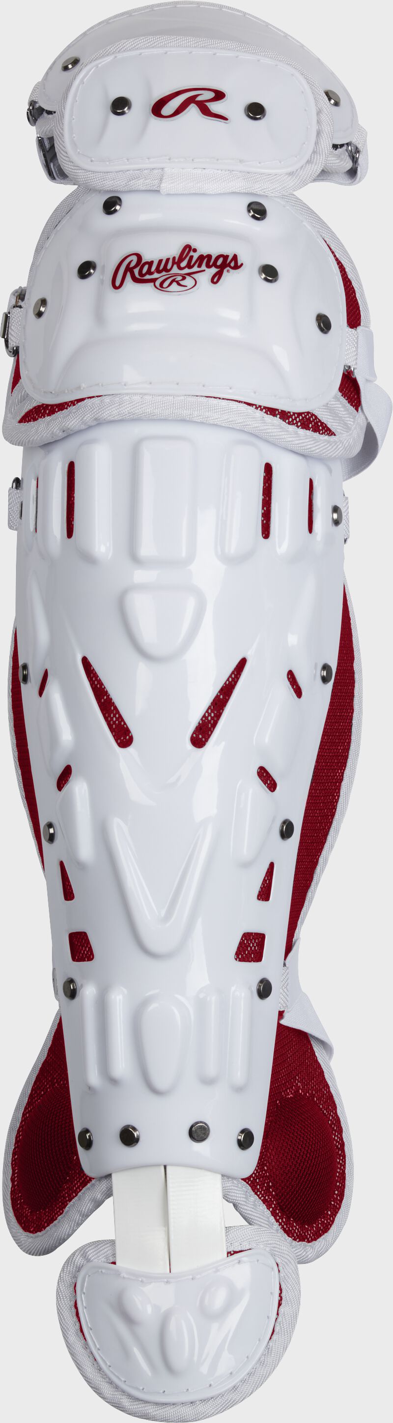 Rawlings Velo 2.0 Series  Softball Large Catchers Set - Scarlet/White