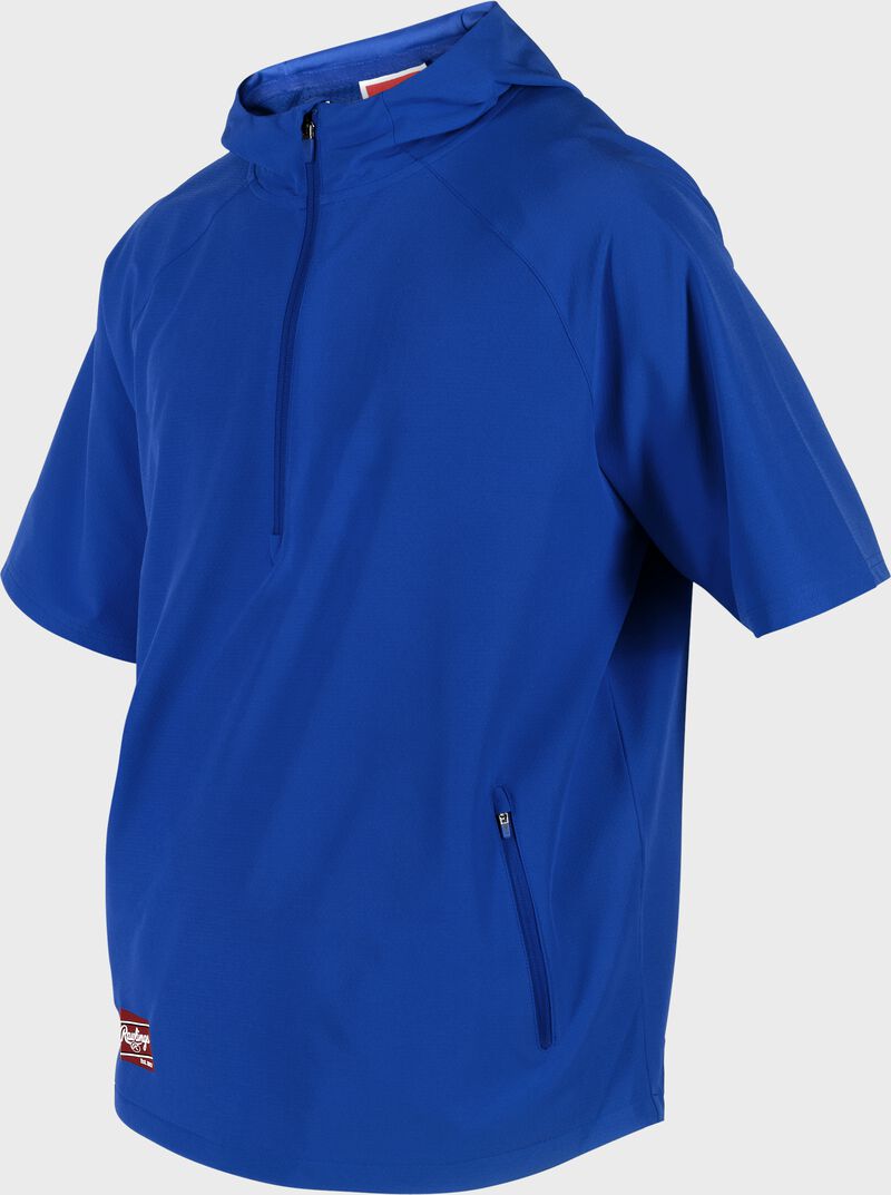 Rawlings Adult Colorsync Short Sleeve Hooded Jacket - 2Xl - Royal