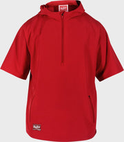 Rawlings Adult Colorsync Short Sleeve Hooded Jacket - Large - Scarlet