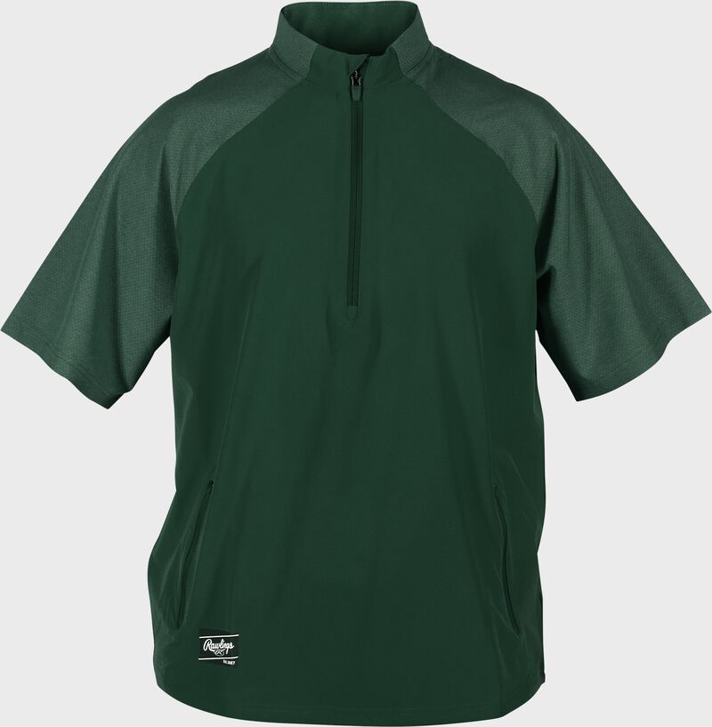 Rawlings Adult Colorsync Short Sleeve Cage Jacket - 2Xl - Dark Green