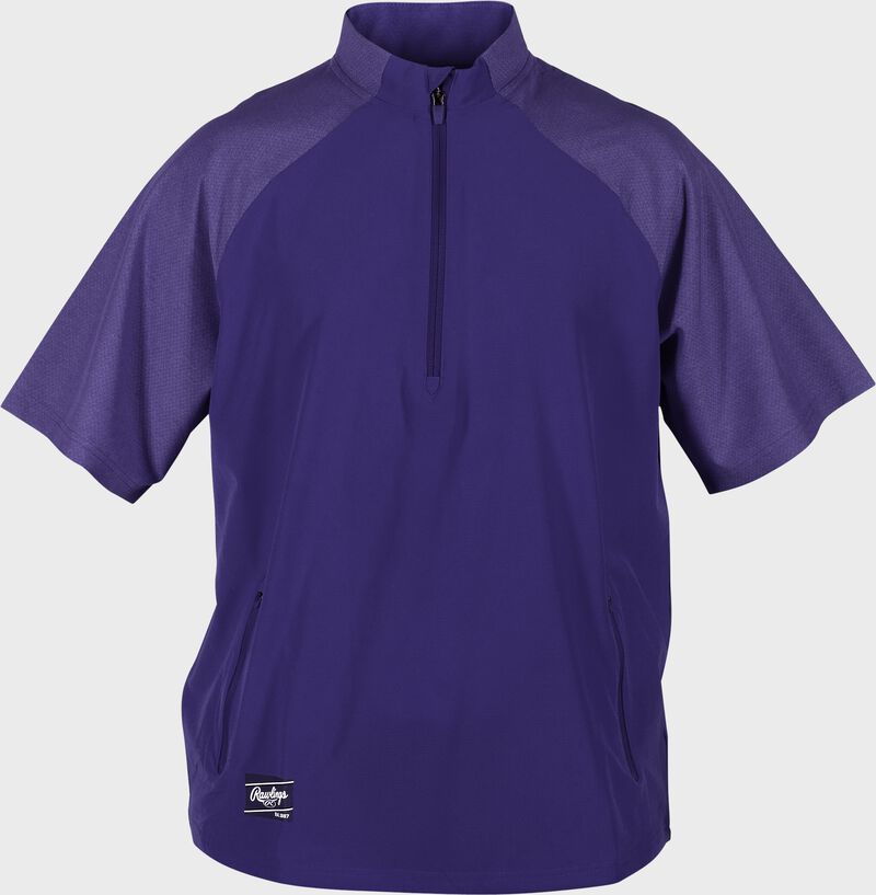 Rawlings Adult Colorsync Short Sleeve Cage Jacket - Small - Purple
