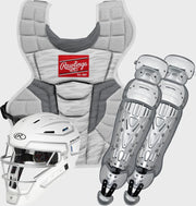 Rawlings Velo 2.0 Intermediate Catchers Set - White/Silver