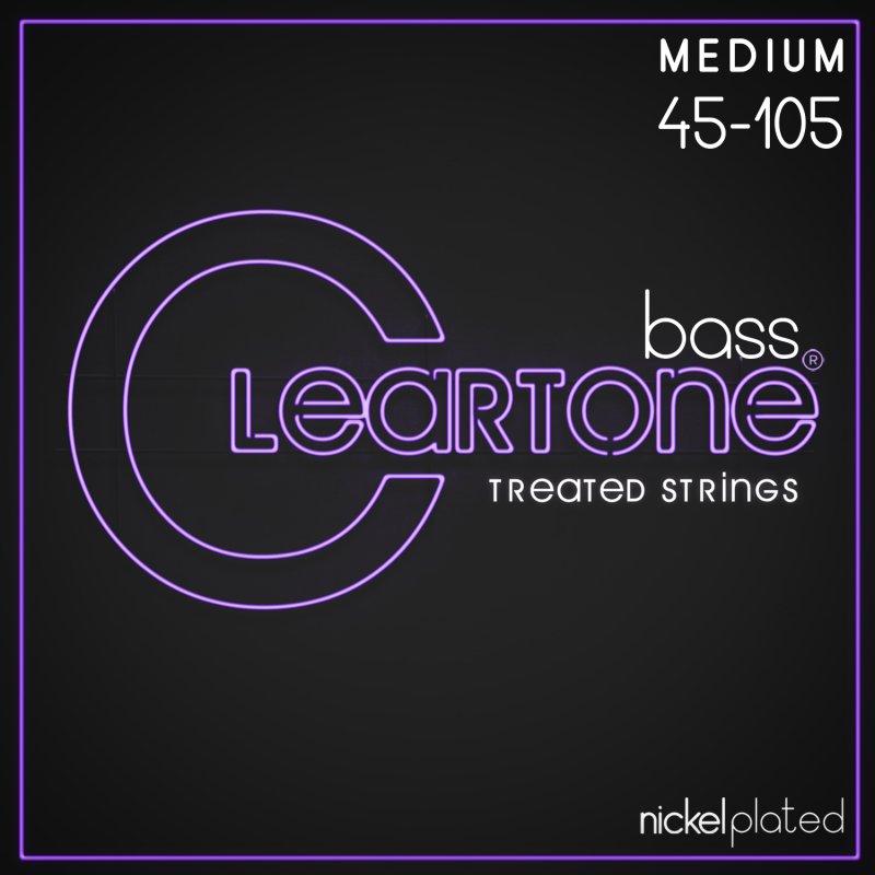 Cleartone Nickel Plated Bass Strings, Medium (45-105)