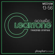 Cleartone Phosphor-Bronze Treated Acoustic Guitar Strings, Medium (13-56)