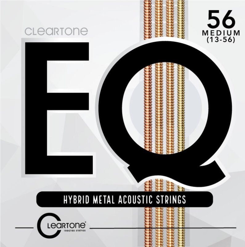 Cleartone EQ Series Hybrid Metal Treated Acoustic Guitar Strings, Medium (13-56)