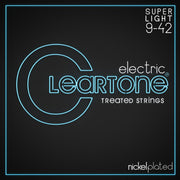 Cleartone Nickel-Plated Treated Electric Guitar Strings, Super Light (9-42)