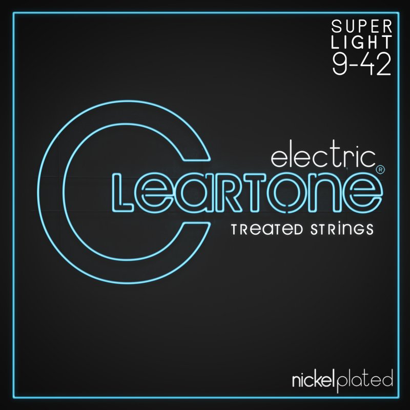 Cleartone Nickel-Plated Treated Electric Guitar Strings, Super Light (9-42)