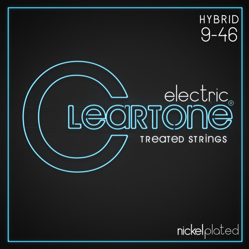 Cleartone Nickel-Plated Treated Electric Guitar Strings, Hybrid (9-46)