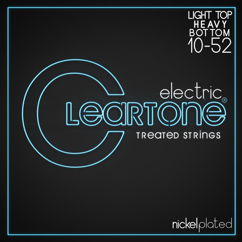 Cleartone Nickel-Plated Treated Electric Guitar Strings, Light Heavy (10-52)