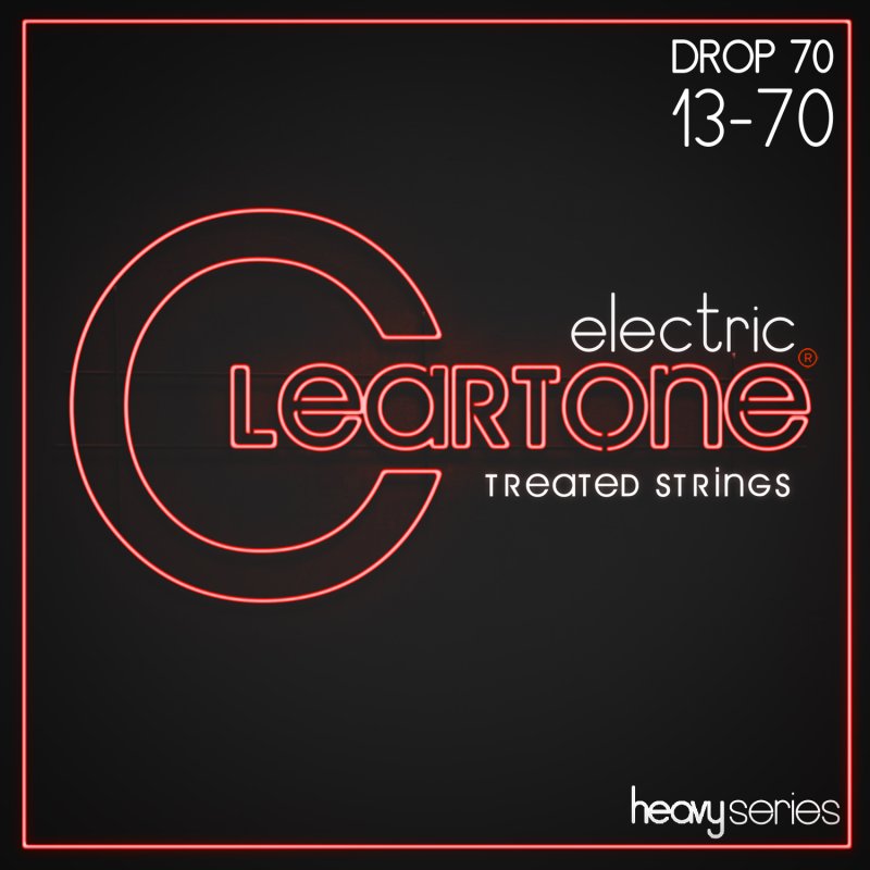 Cleartone Heavy Series Electric Guitar Strings, Drop 70 (13-70)