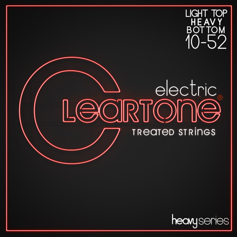Cleartone Heavy Series Electric Guitar Strings, Light Heavy (10-52)