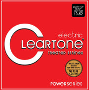 Cleartone Power Series Treated Electric Guitar Strings, Light Heavy (10-52)