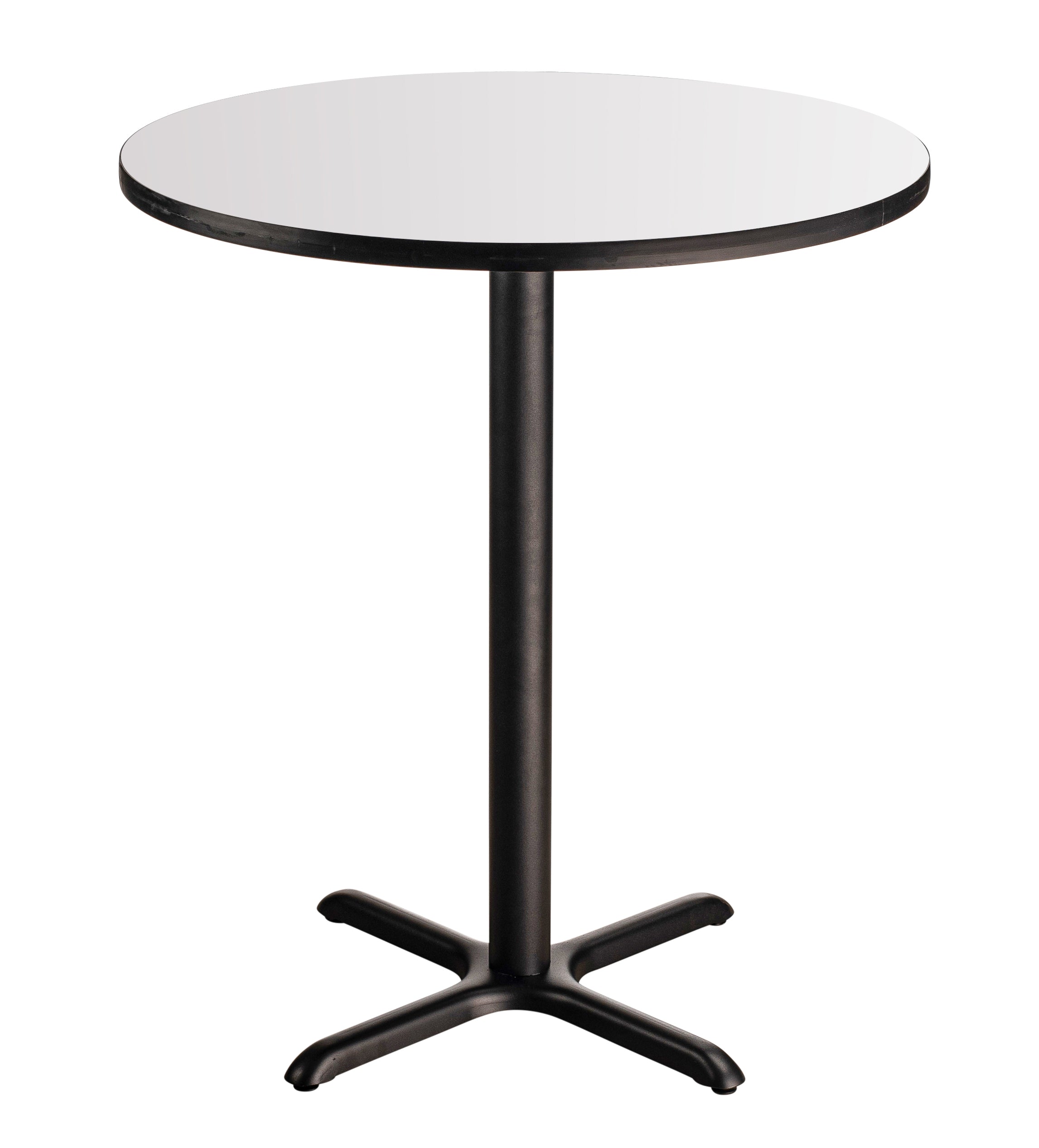 NPS® Café Table, 24" Round, X Base, 42" Height, Whiteboard