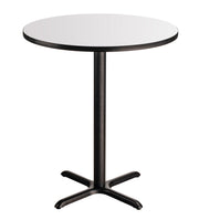 NPS® Café Table, 36" Round, X Base, 42" Height, Whiteboard