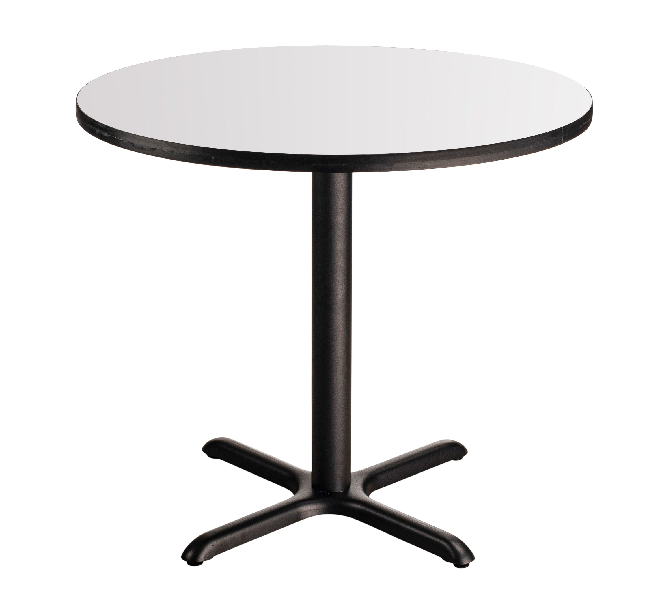 NPS® Café Table, 24" Round, X Base, 30" Height, Whiteboard