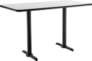 NPS® Café Table, 30" x 60" Rectangle, T Base, 36" Height, Whiteboard