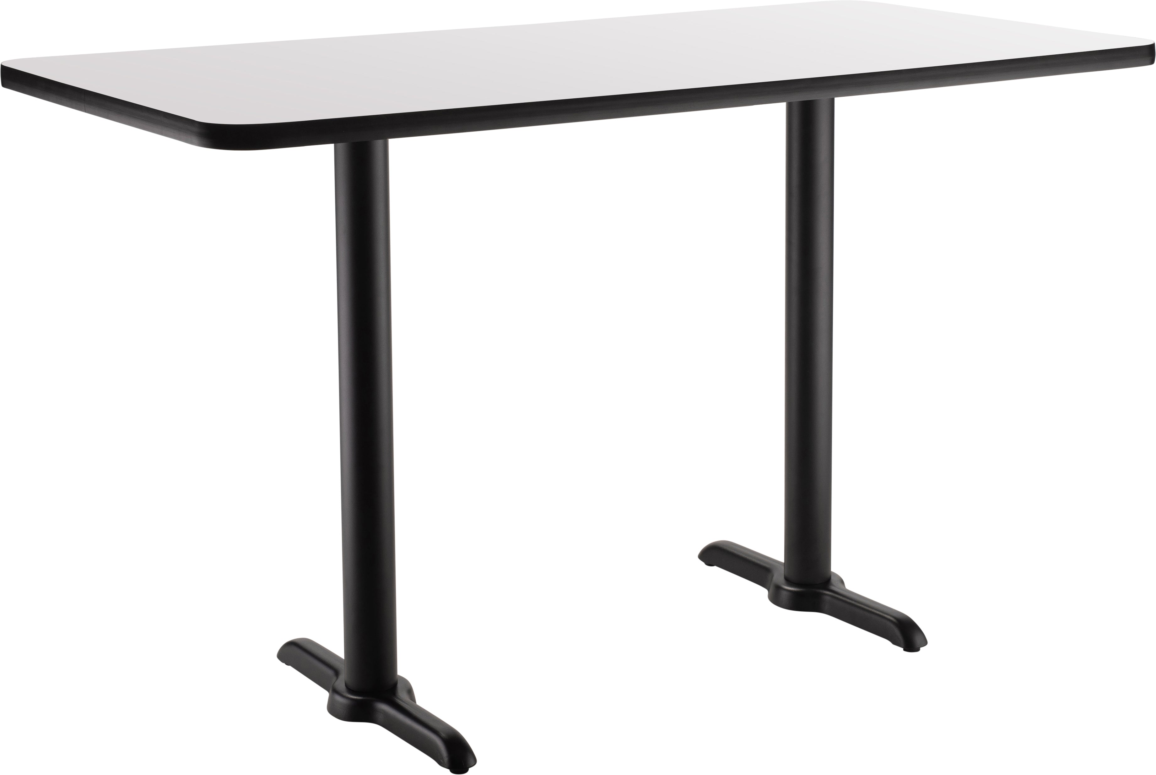NPS® Café Table, 30" x 42" Rectangle, T Base, 36" Height, Whiteboard