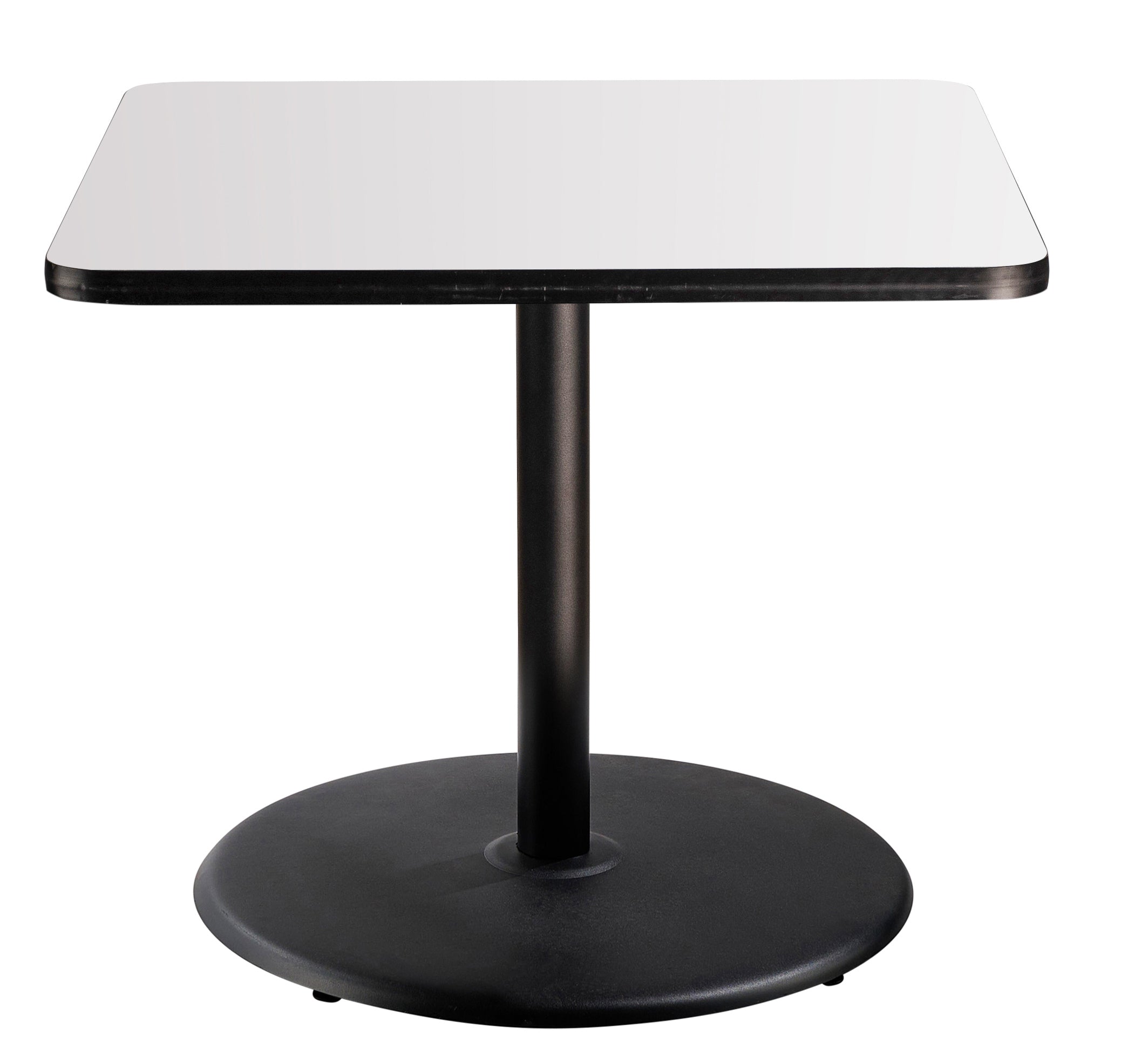 NPS® Café Table, 42" Square, Round Base, 30" Height, Whiteboard