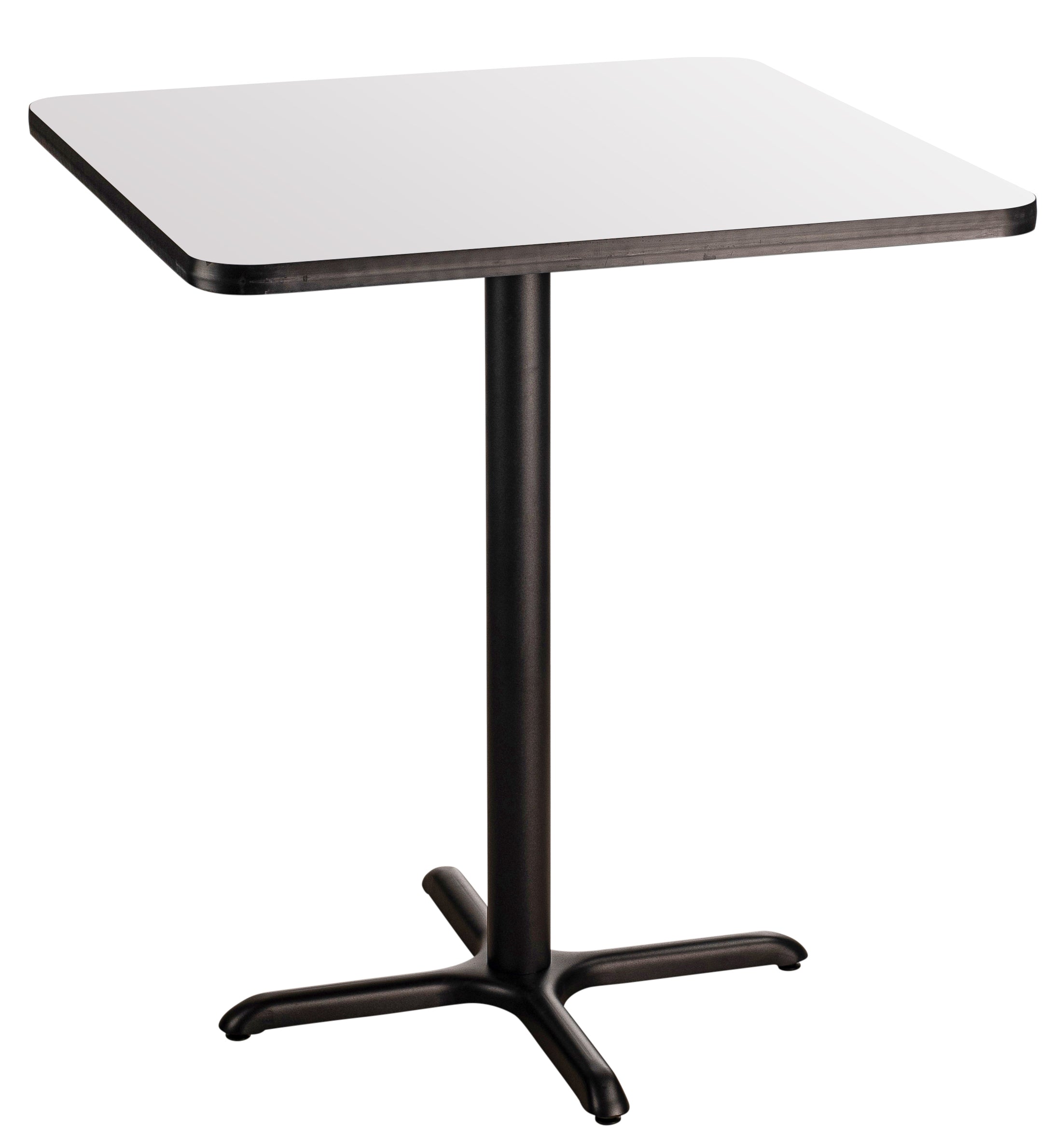 NPS® Café Table, 36" Square, X Base, 42" Height, Whiteboard