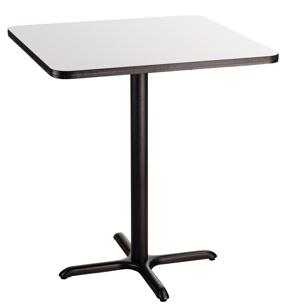 NPS® Café Table, 24" Square, X Base, 42" Height, Whiteboard