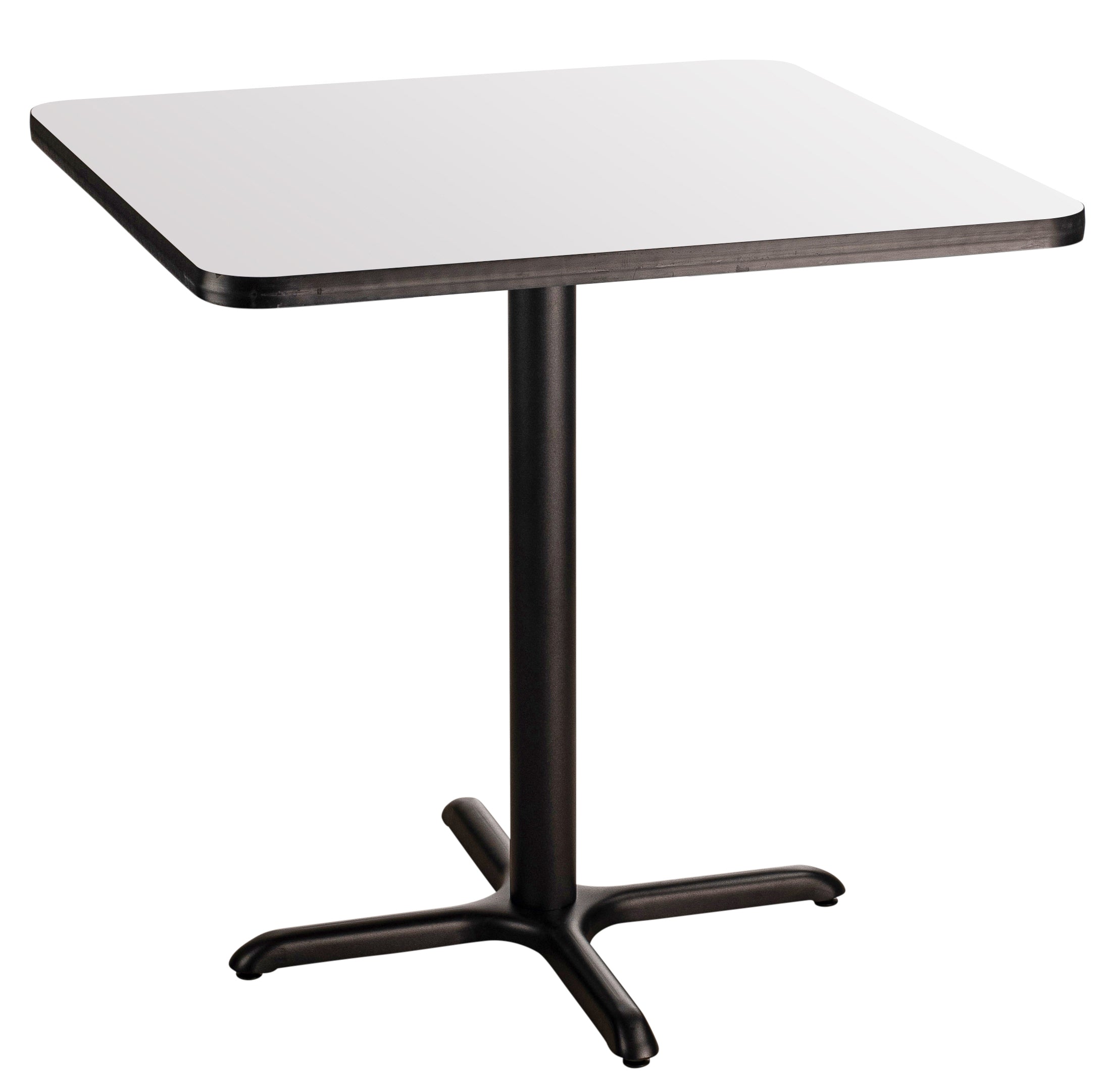 NPS® Café Table, 48" Square, X Base, 36" Height, Whiteboard