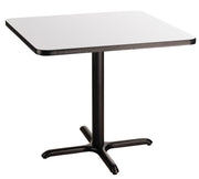 NPS® Café Table, 24" Square, X Base, 30" Height, Whiteboard