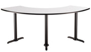 NPS® Café Table, 108° Curve, 24" x 92.75", T Base, 36" Height, Whiteboard