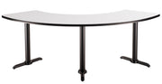 NPS® Café Table, 108° Curve, 24" x 92.75", T Base, 30" Height, Whiteboard