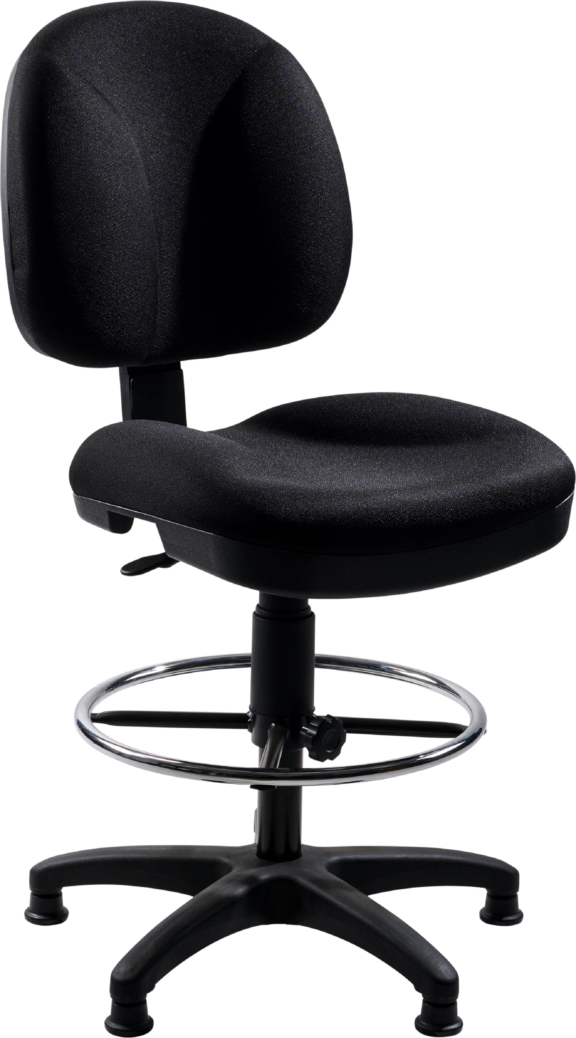 NPS® Pneumatic Conductor's Chair, Surface Color: Grey, Frame Color: Black