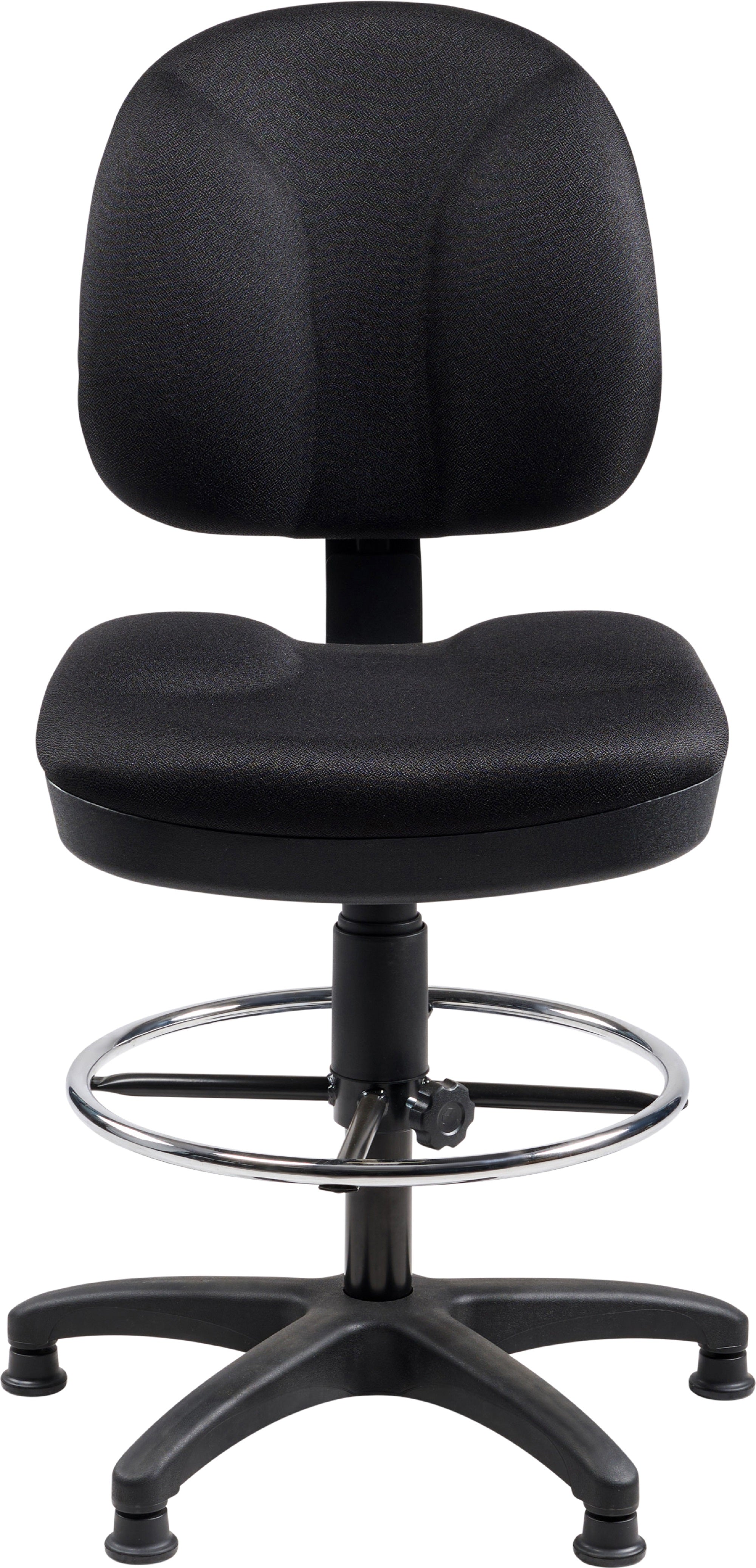 NPS® Pneumatic Conductor's Chair, Surface Color: Grey, Frame Color: Black