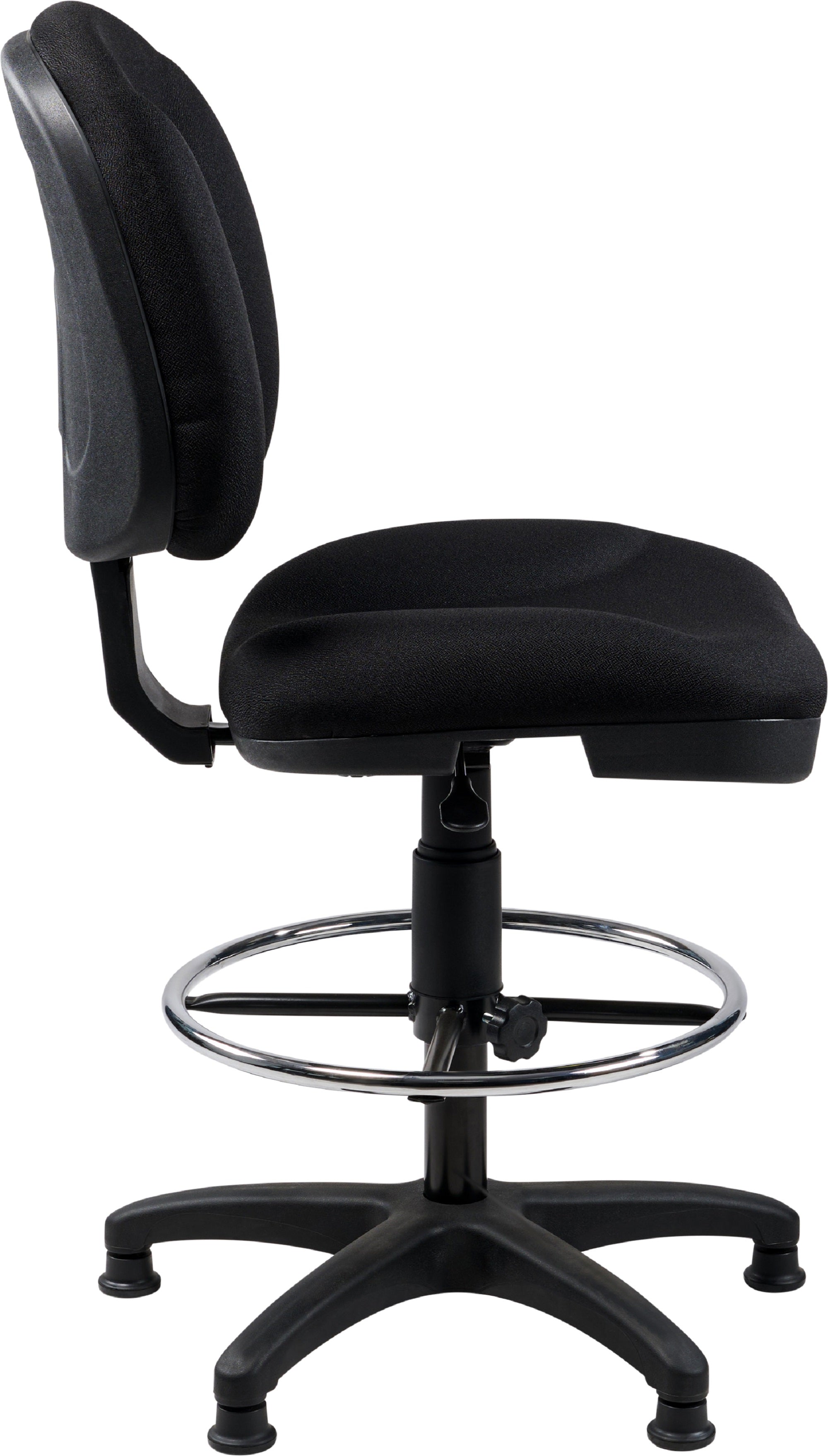 NPS® Pneumatic Conductor's Chair, Surface Color: Grey, Frame Color: Black