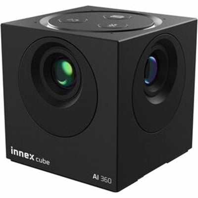 Innex CUBE 4K 360 Portable AI Smart Video Conference System with Carrying Case &amp; Remote