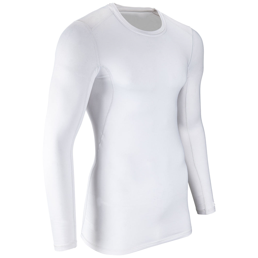 Cold Weather 2.0 Compression Long Sleeve Crew - White - Adult - 3XL