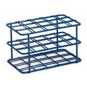 United Scientific® Coated Wire Rack, 15 mL Centrifuge Tubes, 15 Place, Blue