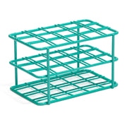 United Scientific® Coated Wire Rack, 15 mL Centrifuge Tubes, 15 Place, Teal