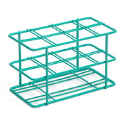 United Scientific® Coated Wire Rack, 50 mL Centrifuge Tubes, 8 Place, Teal