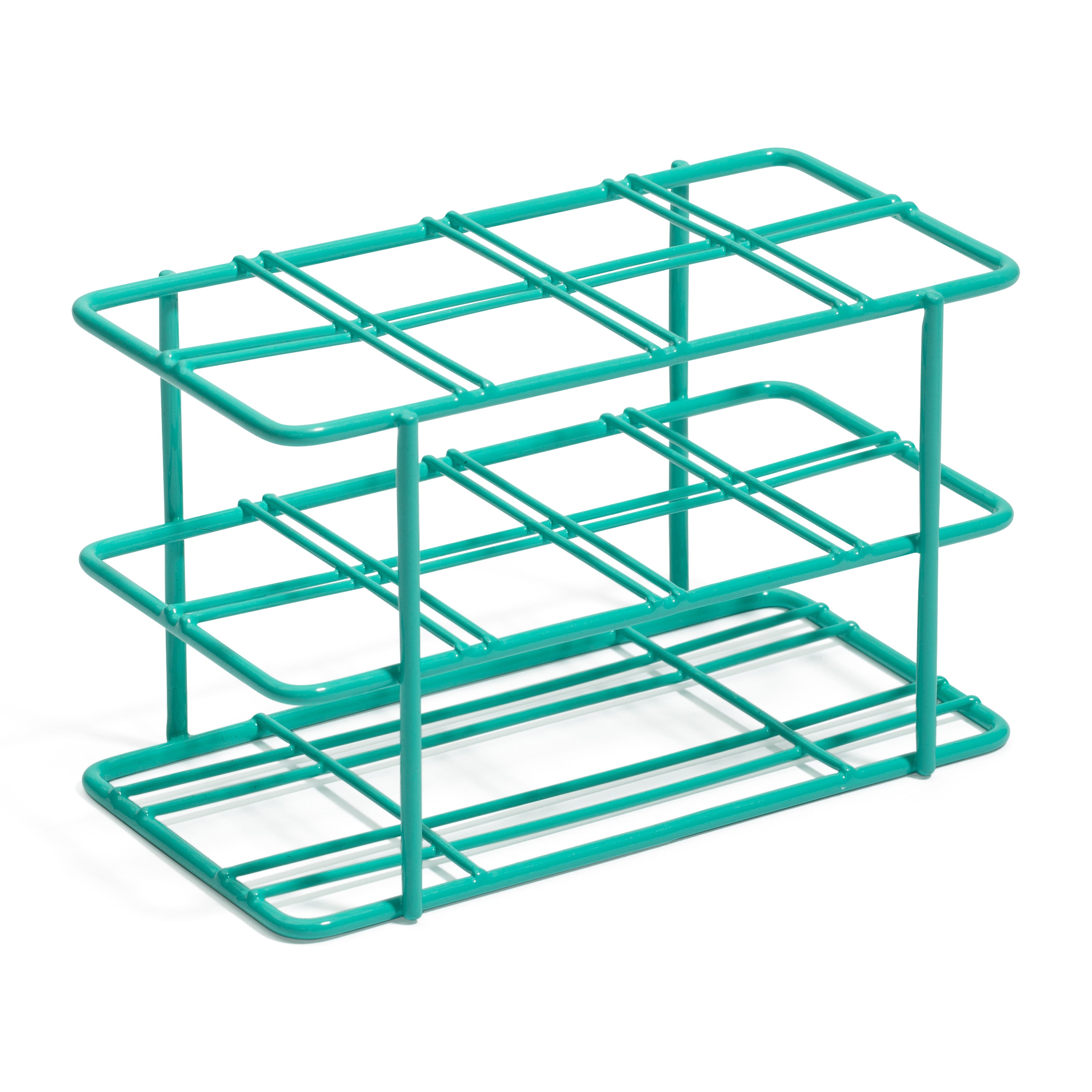 United Scientific® Coated Wire Rack, 50 mL Centrifuge Tubes, 8 Place, Teal