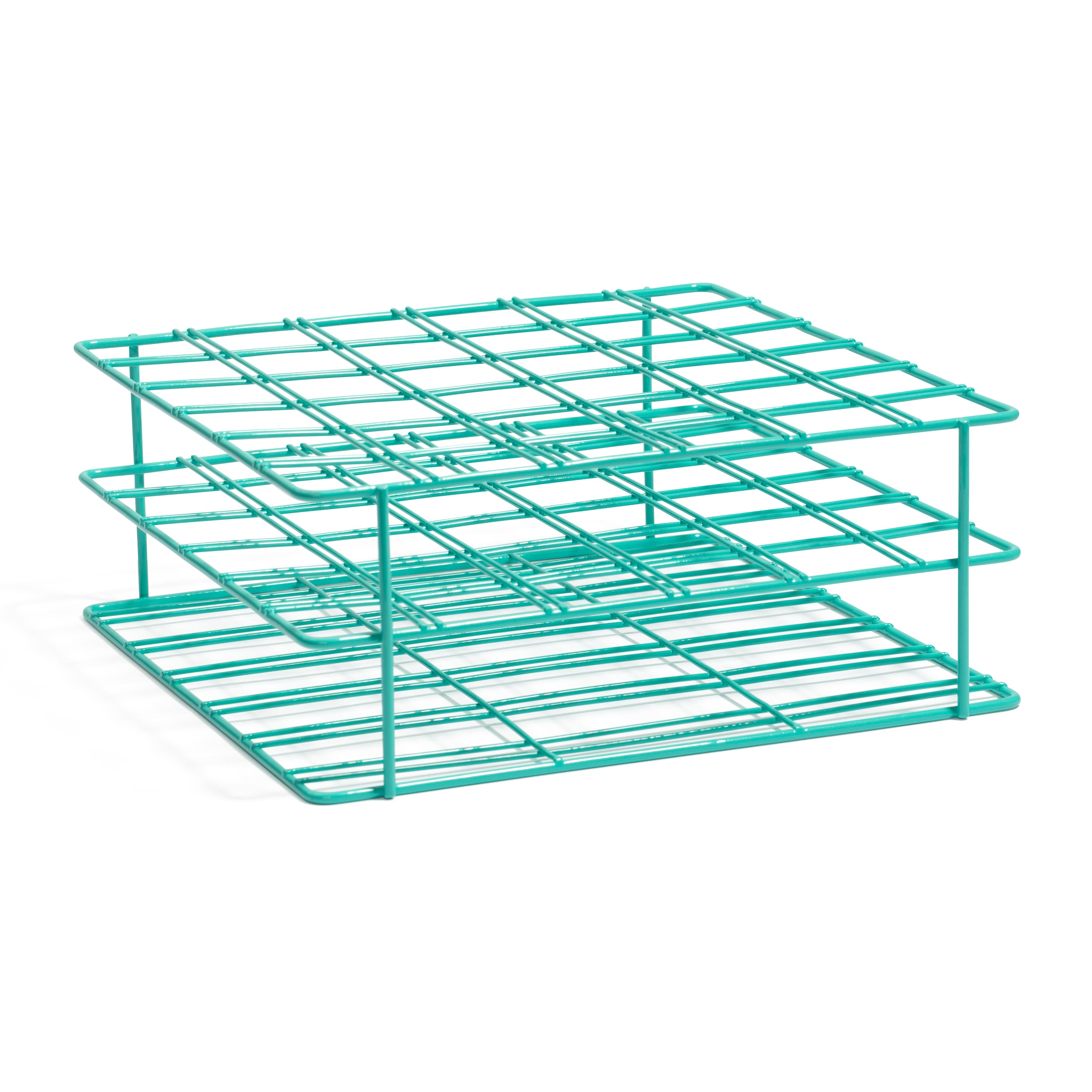 United Scientific® Coated Wire Rack, 50 mL Centrifuge Tubes, 36 Place, Teal