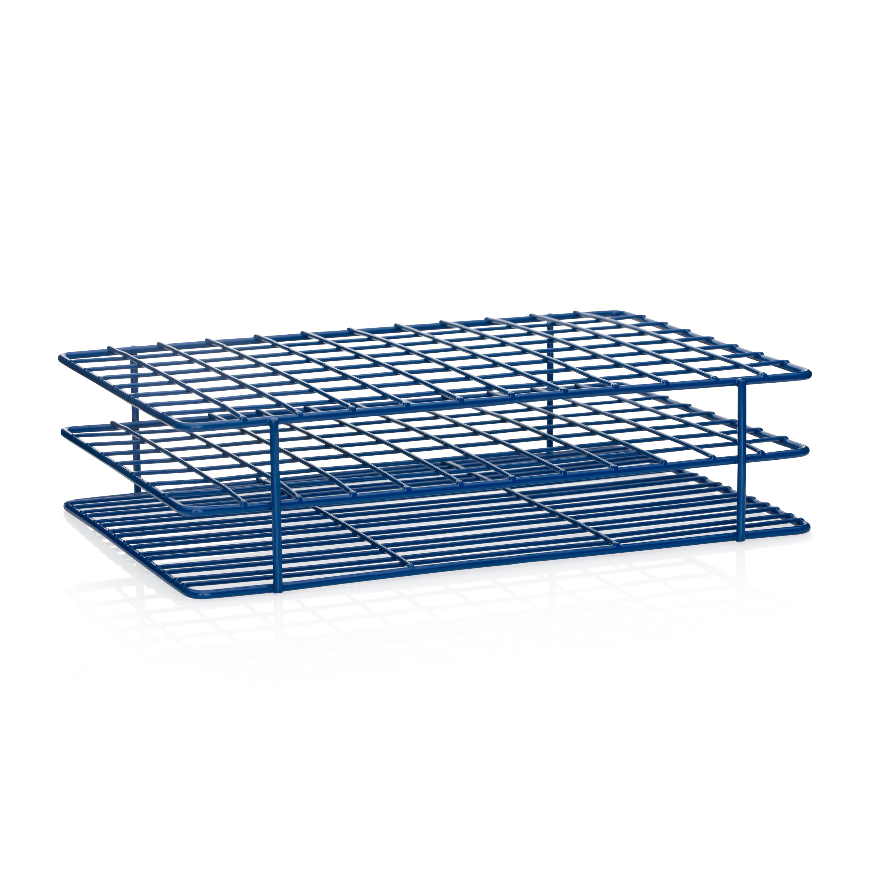 United Scientific® Coated Wire Rack, 13-16 mm Tubes, 96 Place, Blue