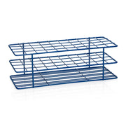 United Scientific® Coated Wire Rack, 16-20 mm Tubes, 40 Place, Blue
