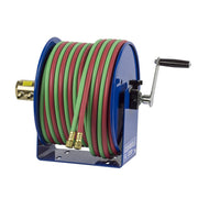 Hose Reel, 100W, 1/4 Inch ID, 50 ft Hose L, Hand Crank