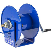 Cable Reel, 100WCL, 100 ft Hose L, Hand Crank Drive, Steel