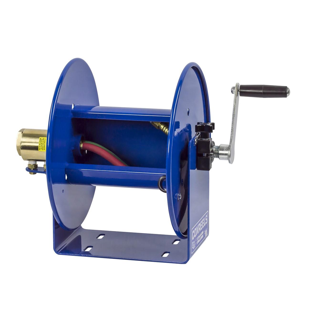 Hose Reel, 100W, 1/4 Inch ID, 200 ft Hose L, Hand Crank