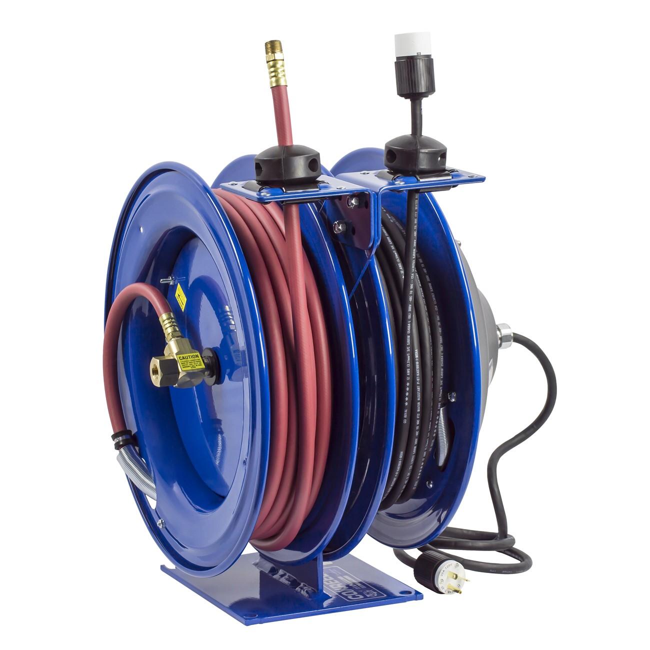 Hose Reel, C Air-Electric, 3/8 Inch ID, 5/8 Inch OD, 50 ft L