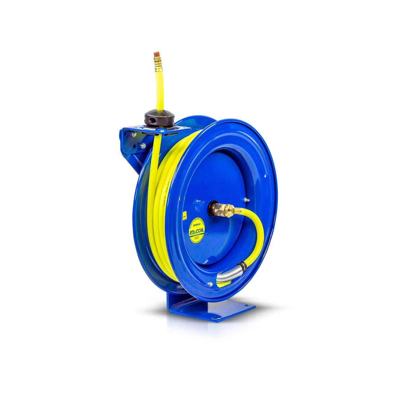 Hose Reel, HV Safety Hose, 1/2 Inch ID, 3/4 Inch OD, 75 ft L