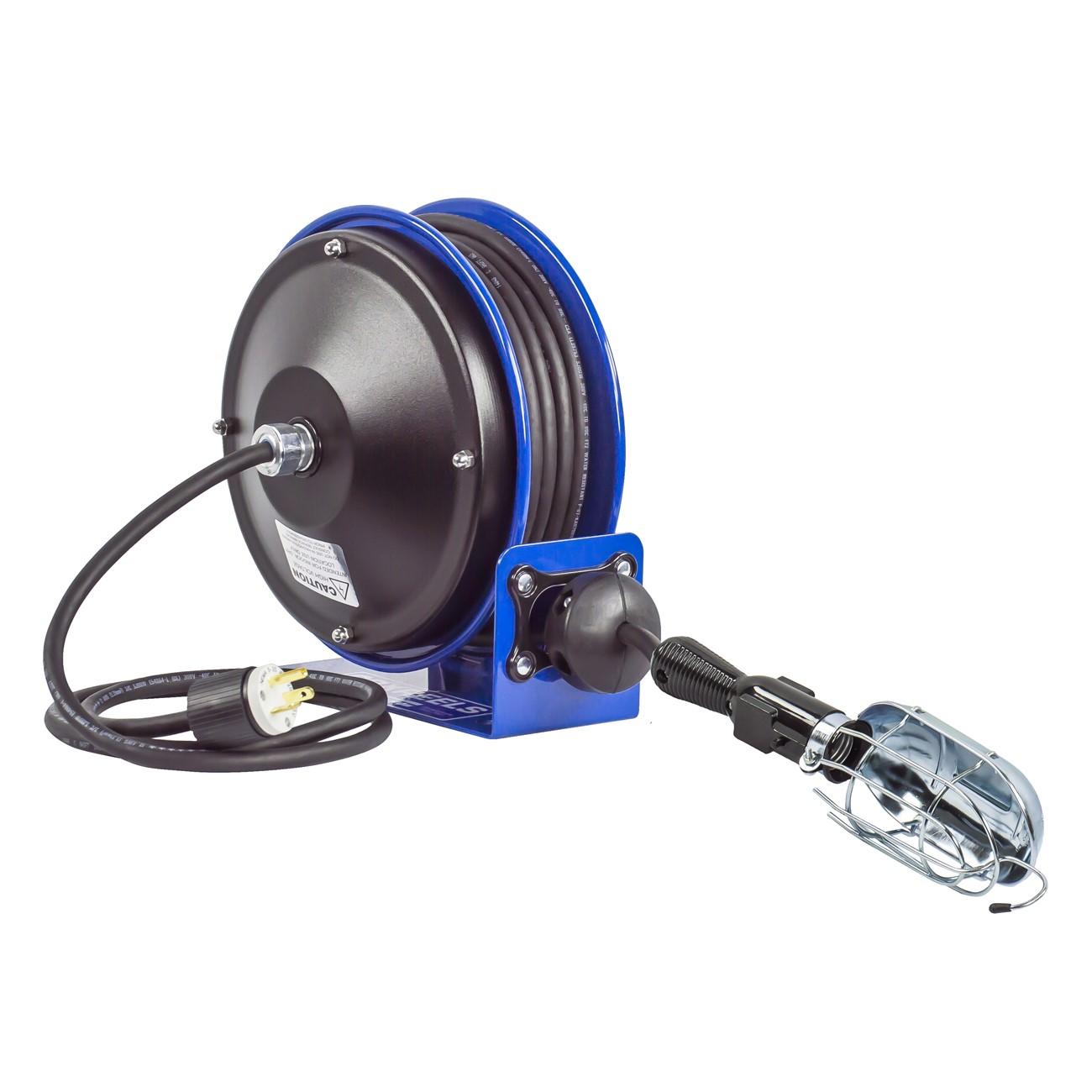 Cord Reel, PC10, 30 ft Hose L, Spring Drive, Steel